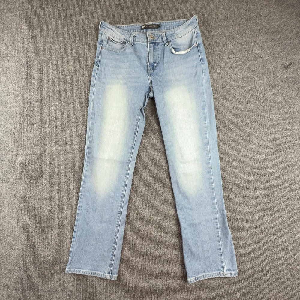 Levi's Demi Curve Jeans Womens 10 Light Wash Mid Rise Straight Stretch Denim